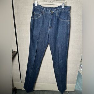 WRANGLER Jeans Men’s 33x34 Regular Fit Denim Dark Blue jeans